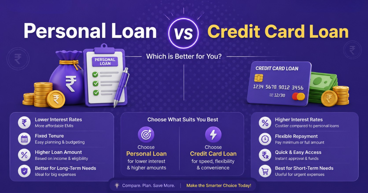 Personal Loan vs Credit Card Loan: Which is Better